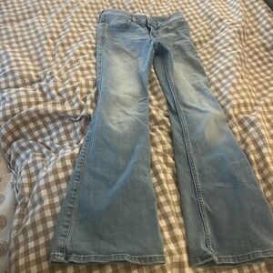 Abercrombie kids low-rise flare jeans in light